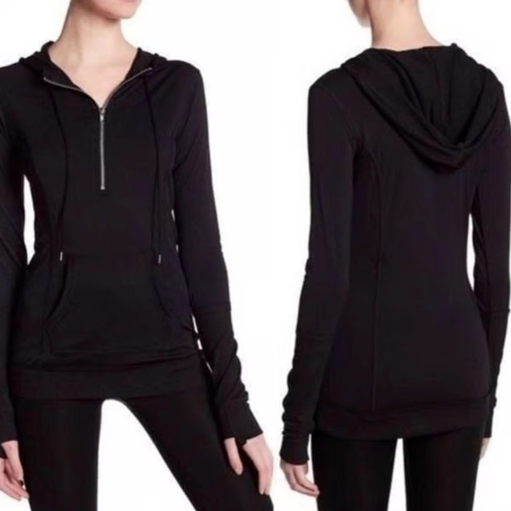 Free people movement Black Zip-Up Hoodie